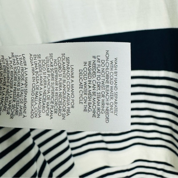 CAbi Blue and White Boxy Sailor Tee Size Large - Picture 7 of 7